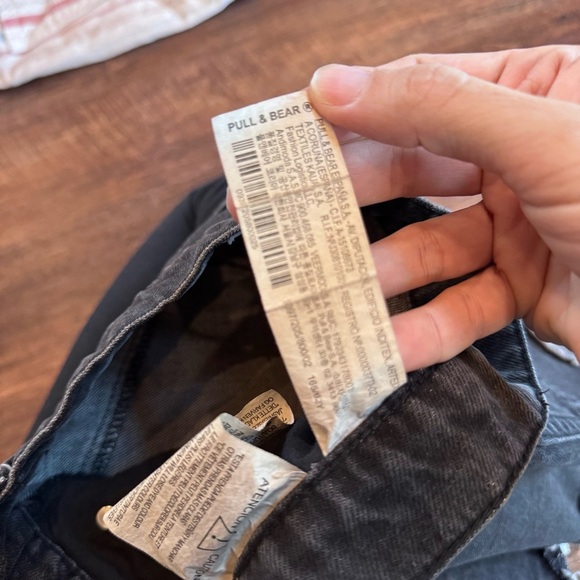 Pull&Bear Black Button-Front Denim Skirt size Small - Picture 6 of 6